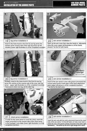 Yamato 1/60 GBP-1S Armor Parts for VF-1 Valkyrie English Translation Manual