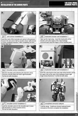 Yamato 1/60 GBP-1S Armor Parts for VF-1 Valkyrie English Translation Manual