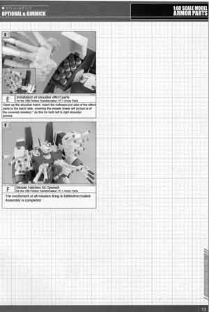 Yamato 1/60 GBP-1S Armor Parts for VF-1 Valkyrie English Translation Manual