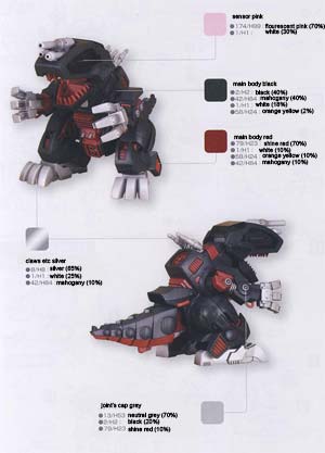 Kotobukiya D-Style Death Saurer English Translation Color Guide & Manual