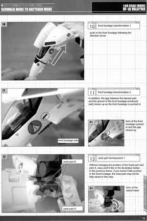 Yamato 1/60 Perfect Transformation VF-1A Valkyrie Maximilian Jenius Version English Translation Manual