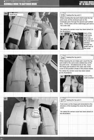 Yamato 1/60 Perfect Transformation VF-1A Valkyrie Maximilian Jenius Version English Translation Manual