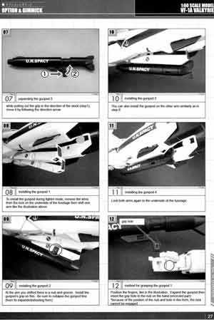 Yamato 1/60 Perfect Transformation VF-1A Valkyrie Maximilian Jenius Version English Translation Manual