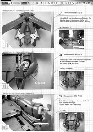 1/60 Yamato Perfect Transformation YF-21 English Translated Transformation Manual