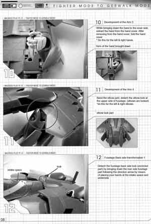 1/60 Yamato Perfect Transformation YF-21 English Translated Transformation Manual