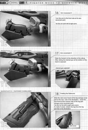 1/60 Yamato Perfect Transformation YF-21 English Translated Transformation Manual