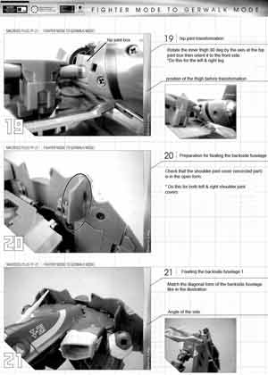 1/60 Yamato Perfect Transformation YF-21 English Translated Transformation Manual