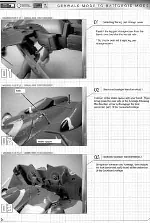 1/60 Yamato Perfect Transformation YF-21 English Translated Transformation Manual