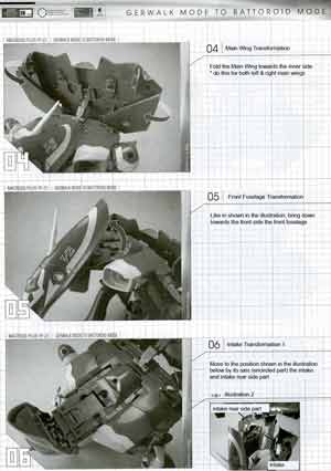 1/60 Yamato Perfect Transformation YF-21 English Translated Transformation Manual