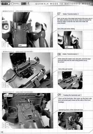 1/60 Yamato Perfect Transformation YF-21 English Translated Transformation Manual