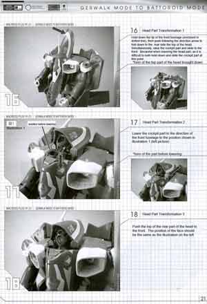 1/60 Yamato Perfect Transformation YF-21 English Translated Transformation Manual