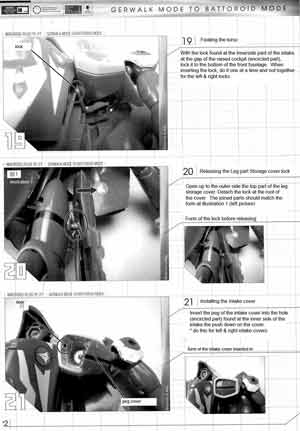 1/60 Yamato Perfect Transformation YF-21 English Translated Transformation Manual