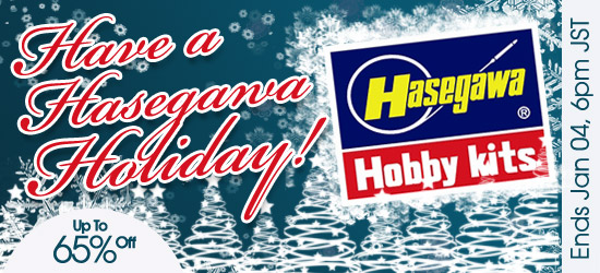 Holiday Sale on Hasegawa Model Kits at HLJ