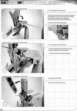 1/60 VF-11B w/ Super Pack by Yamato Toys English Transformation Manual