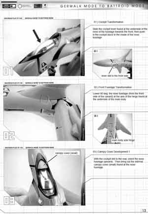 1/60 VF-11B w/ Super Pack by Yamato Toys English Transformation Manual