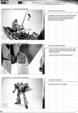 1/60 VF-11B w/ Super Pack by Yamato Toys English Transformation Manual