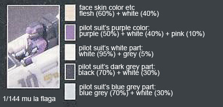 RG FX-550 Sky Grasper English Translation Color Guide & Manual