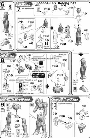 HG Shaldoll Custom English Translation Color Guide & Manual