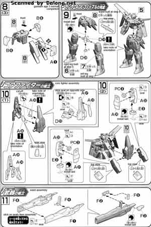 HG Gundam AGE-3 Normal English Translation Color Guide & Manual