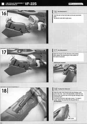 Yamato 1/60 VF-22S Sturmvogel II Max ver English Transformation Manual