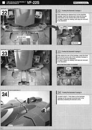 Yamato 1/60 VF-22S Sturmvogel II Max ver English Transformation Manual