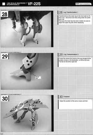 Yamato 1/60 VF-22S Sturmvogel II Max ver English Transformation Manual
