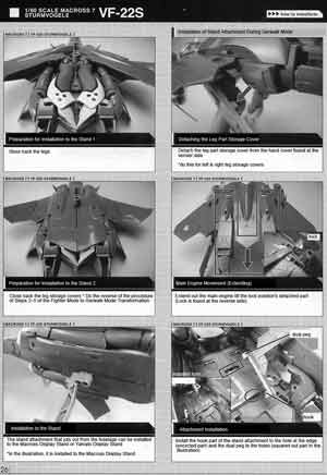 Yamato 1/60 VF-22S Sturmvogel II Max ver English Transformation Manual