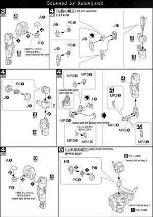 MG Gundam AGE-1 Spallow English Translation Color Guide & Manual