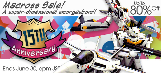 Sale on Macross Toys and Goods at HobbyLink Japan