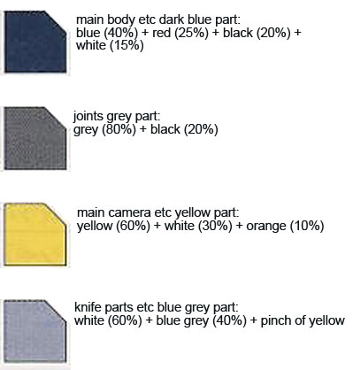 HG G-Exes Jackedge Color Guide & Manual