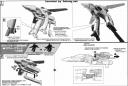 Bandai 1/72 VF-1A/S Valkyrie Construction Manual & Color Guide