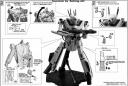 Bandai 1/72 VF-1A/S Valkyrie Construction Manual & Color Guide