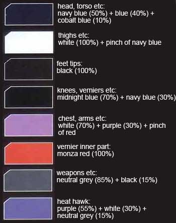 MG MS-06R-1A Zaku II Black Trinity v2.0 Construction Manual & Color Guide
