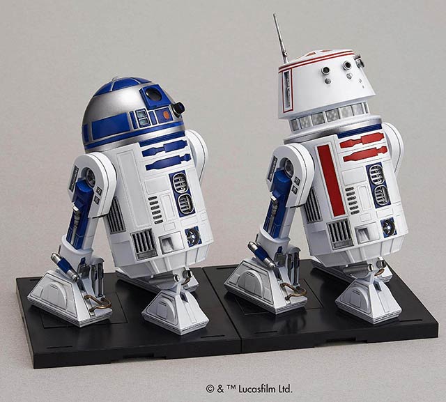 1//12 Star Wars R2-D2 /& R5-D4 Plastic Model Bandai FROM JAPAN