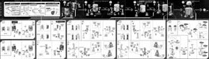 1/12 R2-D2 & R5-D4 Construction Manual & Color Guide