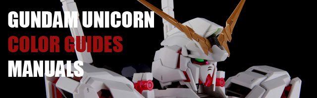 Gundam Unicorn English Translation Color Guide & Manuals
