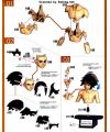 figure-rise augus mikazuki bandai hobby gundam iron blooded orphans translated english manual & color Guide