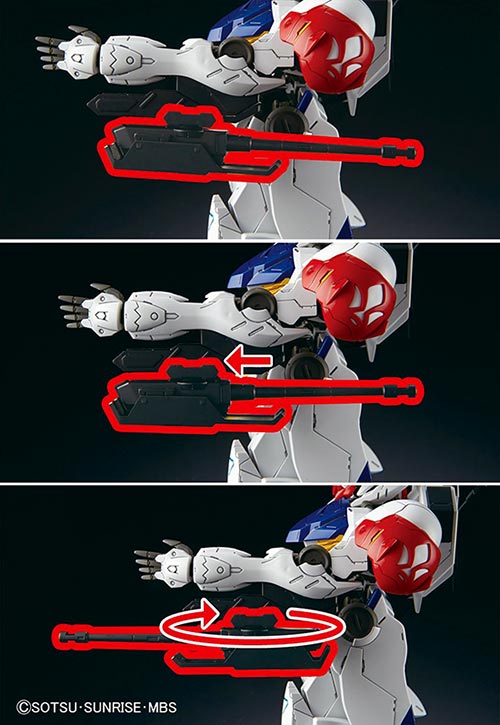 1/100 Full Mechanics Gundam Barbatos Lupus Color Guide & Paint Conversion Chart Bandai Toys Gundam Iron Blooded Orphans