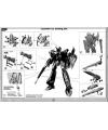 1/72 Draken III (Keith Aero Windermere Use) English Manual & Color Guide Macross Delta Bandai