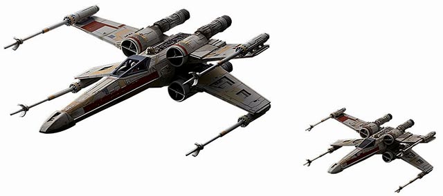 1/72 & 1/144 Red Squadron X-Wing Starfighter English Color Guide & Paint Conversion Star Wars Bandai