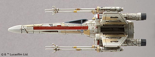 1/72 & 1/144 Red Squadron X-Wing Starfighter English Color Guide & Paint Conversion Star Wars Bandai