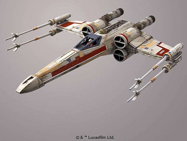 1/72 & 1/144 Red Squadron X-Wing Starfighter English Color Guide & Paint Conversion Star Wars Bandai