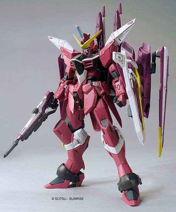 MG ZGMF-X09A Justice Gundam of Athrun Zala English Color Guide & Paint Conversion Chart by Bandai Toys from Gundam Seed Anime Series Master Grade 1/100