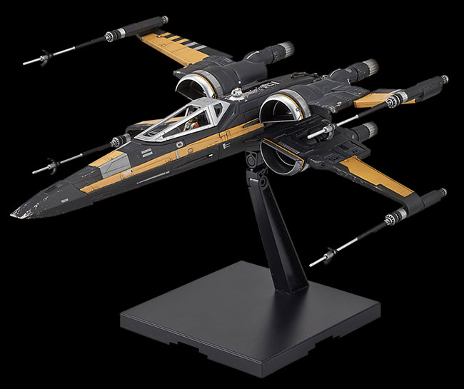 Bandai 1/72 Poe's Boosted X-Wing Fighter English Color Guide & Paint Conversion Chart