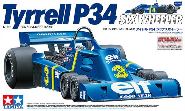 Tamiya 1/12 Tyrrell P34 Six-Wheeler Plastic Model Kit w/Photo-Etched Parts  [TAM12036] - HobbyTown