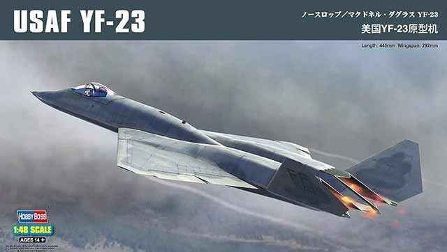 Hobby Boss 1/48 USAF YF-23 (81722) Color Guide & Paint Conversion Chart