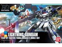 bandai hobby hgbf lightning gundam "gundam build fighters try" action figure (1/144 scale)