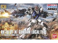 Bandai HG 1/144 Gundam Local Type English Manual  Color Guide (The Origin)
