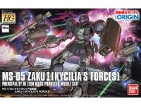 Bandai HG 1/144 MS-05 Zaku I (Kycilia's Forces) English Color Guide  Paint Conversion Chart