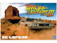 Aoshima 1/24 Back to the Future Delorean from Part III  Railroad Ver. (4905083-059180) English Color Guide  Paint Conversion Chart